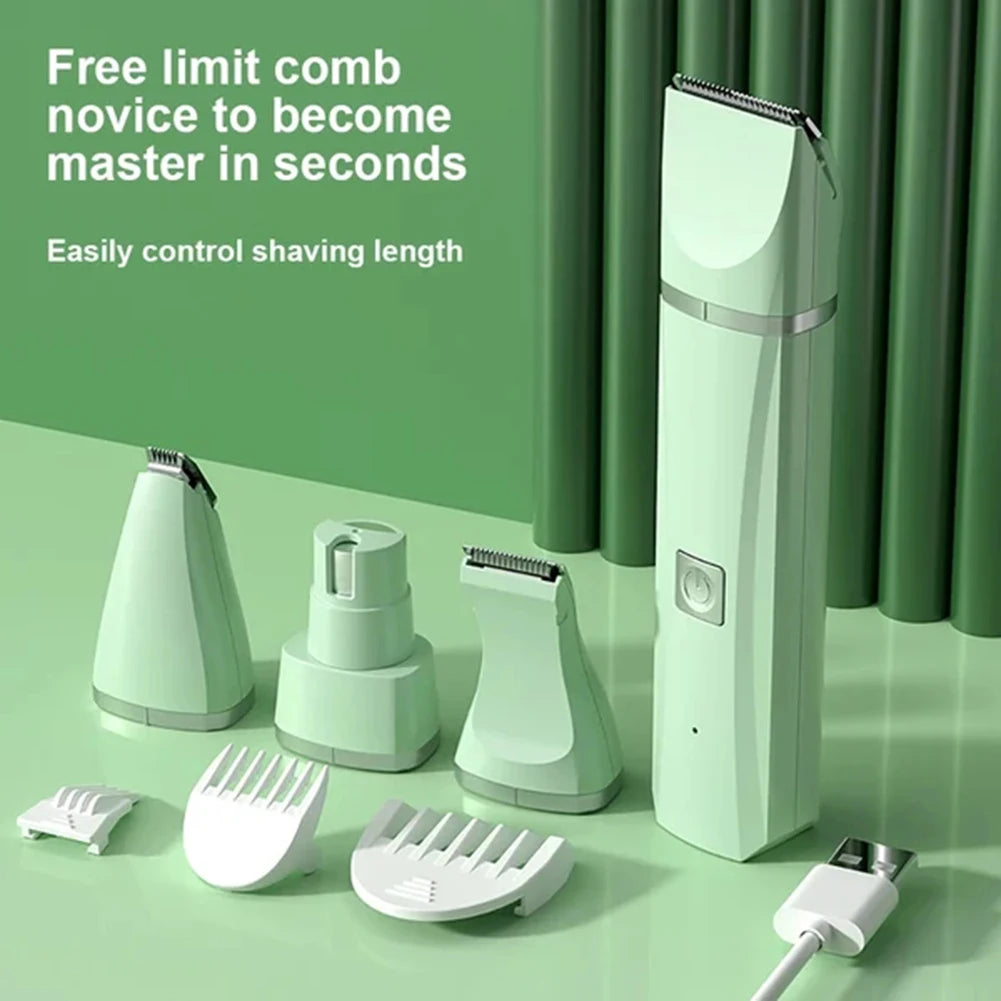 Transform Your Pet's Grooming Routine with the 4-In-1 Cordless Electric Dog Clippers - Low Noise and Versatile Grooming Tool for All Breeds