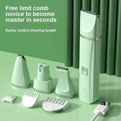 Transform Your Pet's Grooming Routine with the 4-In-1 Cordless Electric Dog Clippers - Low Noise and Versatile Grooming Tool for All Breeds