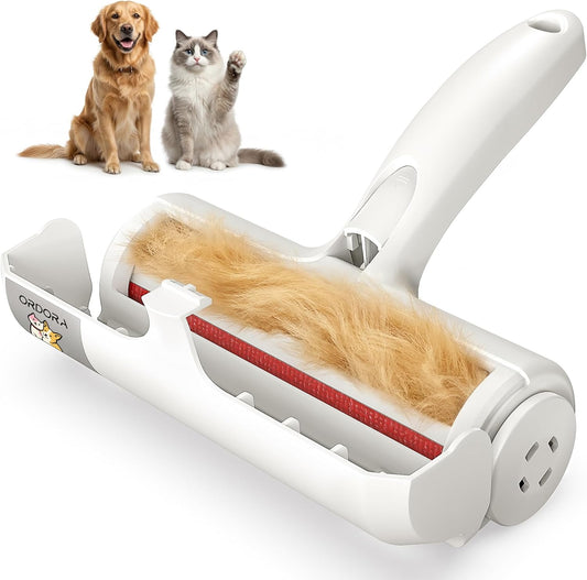 Effortless Pet Hair Removal Tool - Eco-Friendly Reusable Lint Roller for Dogs and Cats - Perfect for Furniture, Bedding, and Cars