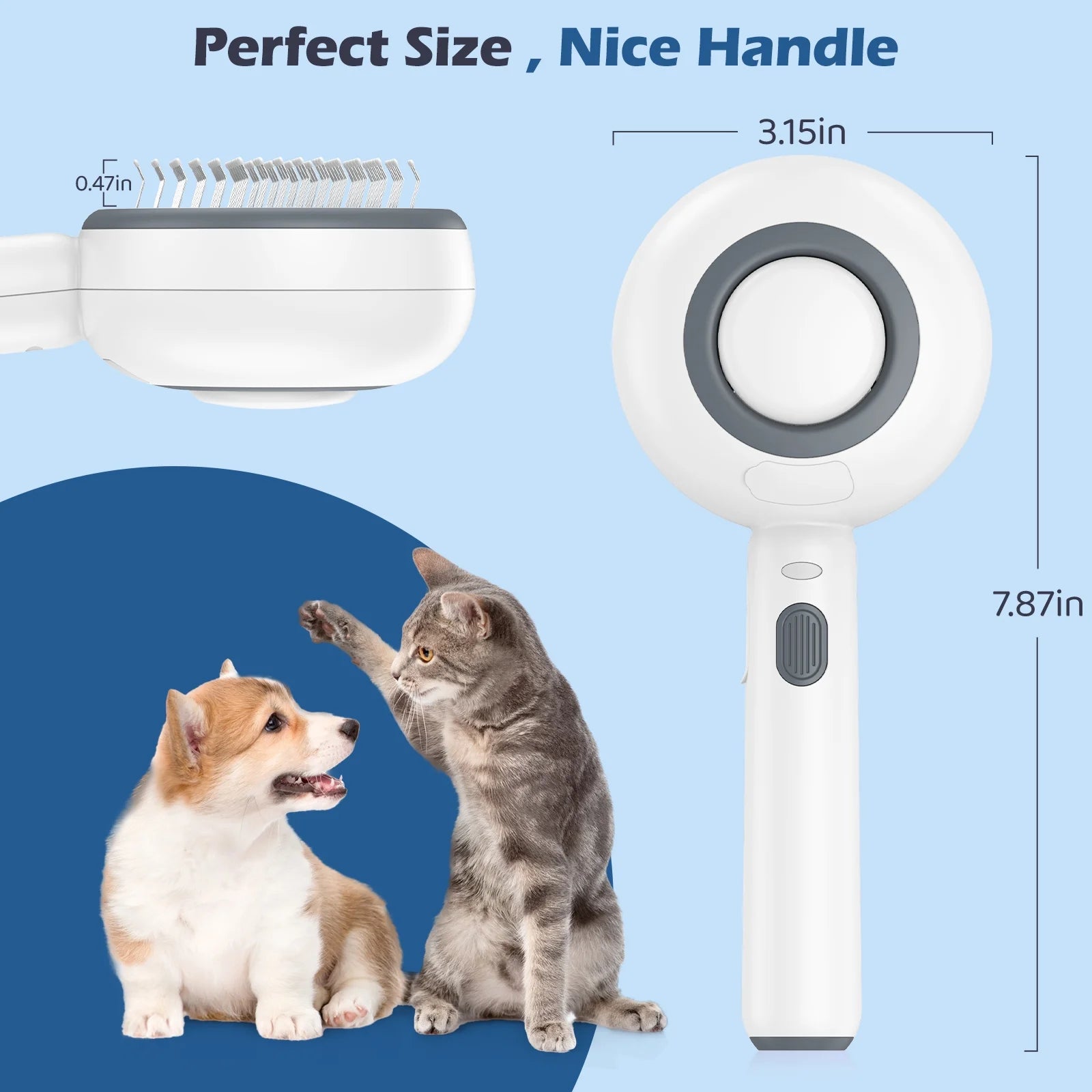 Revolutionary 3-in-1 Cat Steam Brush: Effortless Grooming with Hydrating Steam for Cats and Dogs