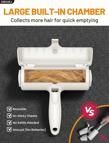Effortless Pet Hair Removal Tool - Eco-Friendly Reusable Lint Roller for Dogs and Cats - Perfect for Furniture, Bedding, and Cars