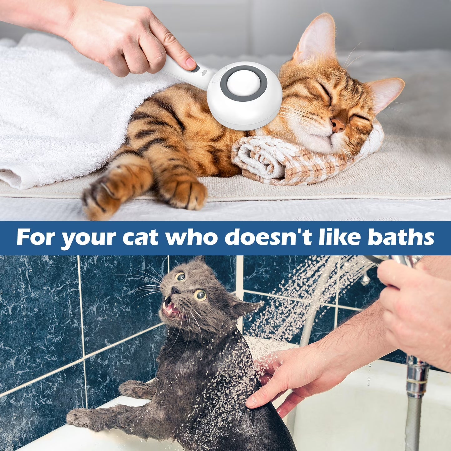 Revolutionary 3-in-1 Cat Steam Brush: Effortless Grooming with Hydrating Steam for Cats and Dogs